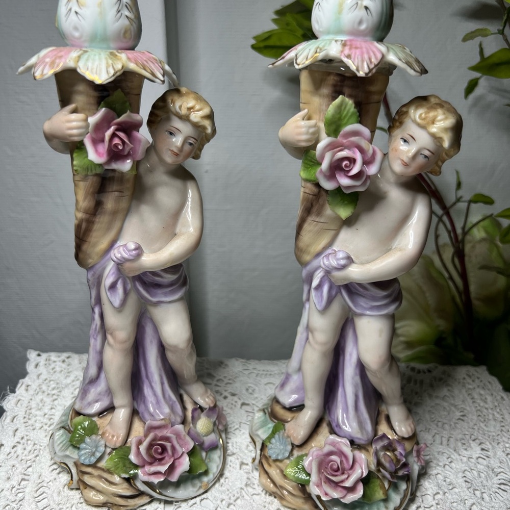 Vintage Pastel Cherub Wall Decor